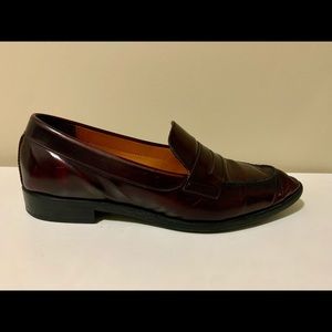 Everlane Italian Leather Loafers - Burgundy